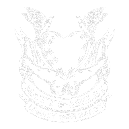 The logo for Matt and Ashley Photography with tagline Legacy with Heart