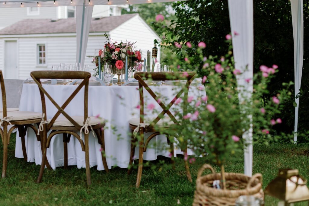 intimate plymouth backyard wedding